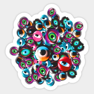 Monster Eyes Party Sticker